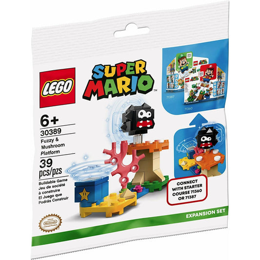 Lego Super Mario Fuzzy and Mushroom Platform in packaging