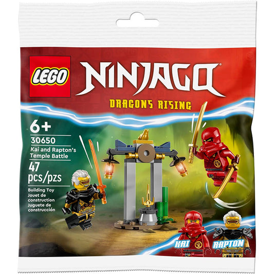 Lego NINJAGO Kai and Rapton's Temple Battle in Packaging