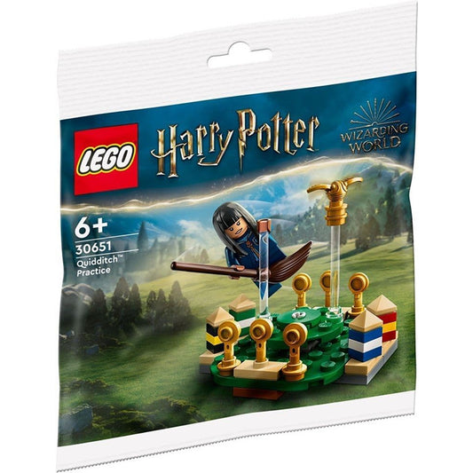 Lego Harry Potter Quidditch Practice built for display