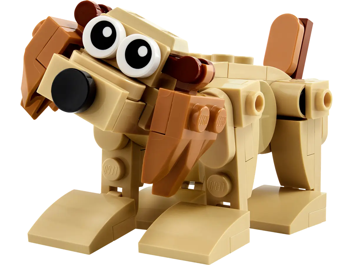 Lego Creator 3 in 1 Gift Animals built for display