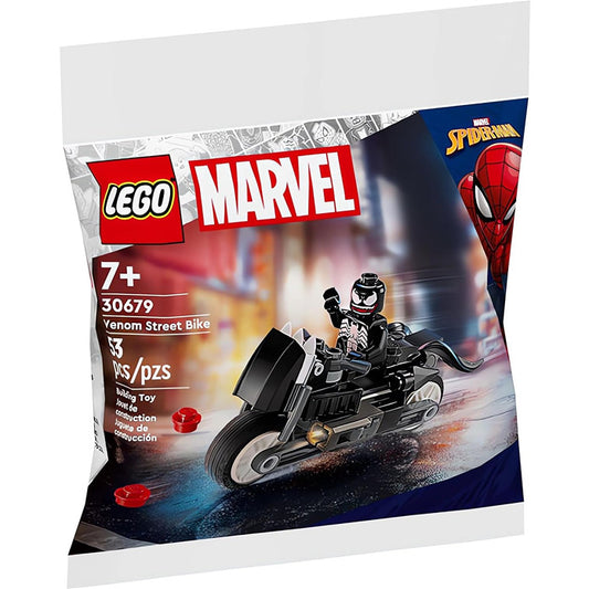 Lego Marvel Venom on Street Bike in packaging